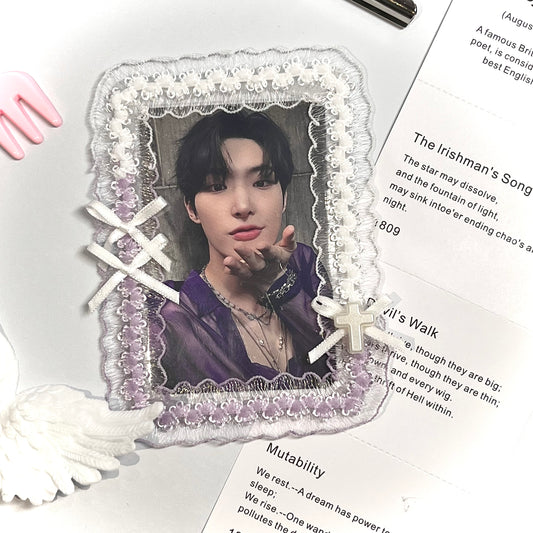 007 Handmade Vintage Lace Kpop Photocard Holder