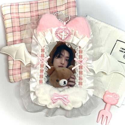 008 Cat Lace Devil Wings Photocard Holder