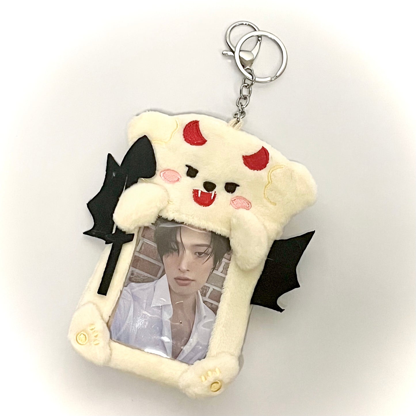 [014] Angel & Devil Pup Plush Photocard Holder — Set of 2