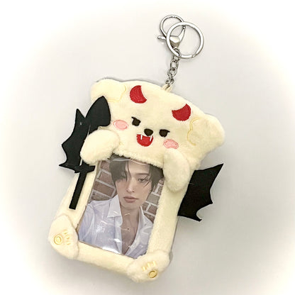[014] Angel & Devil Pup Plush Photocard Holder — Set of 2