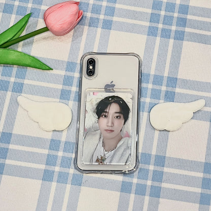 [017] Transparent iPhone Case with Photocard Slot — Show Off Your Bias