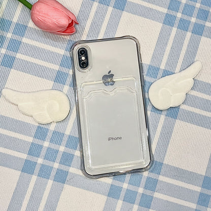 [017] Transparent iPhone Case with Photocard Slot — Show Off Your Bias