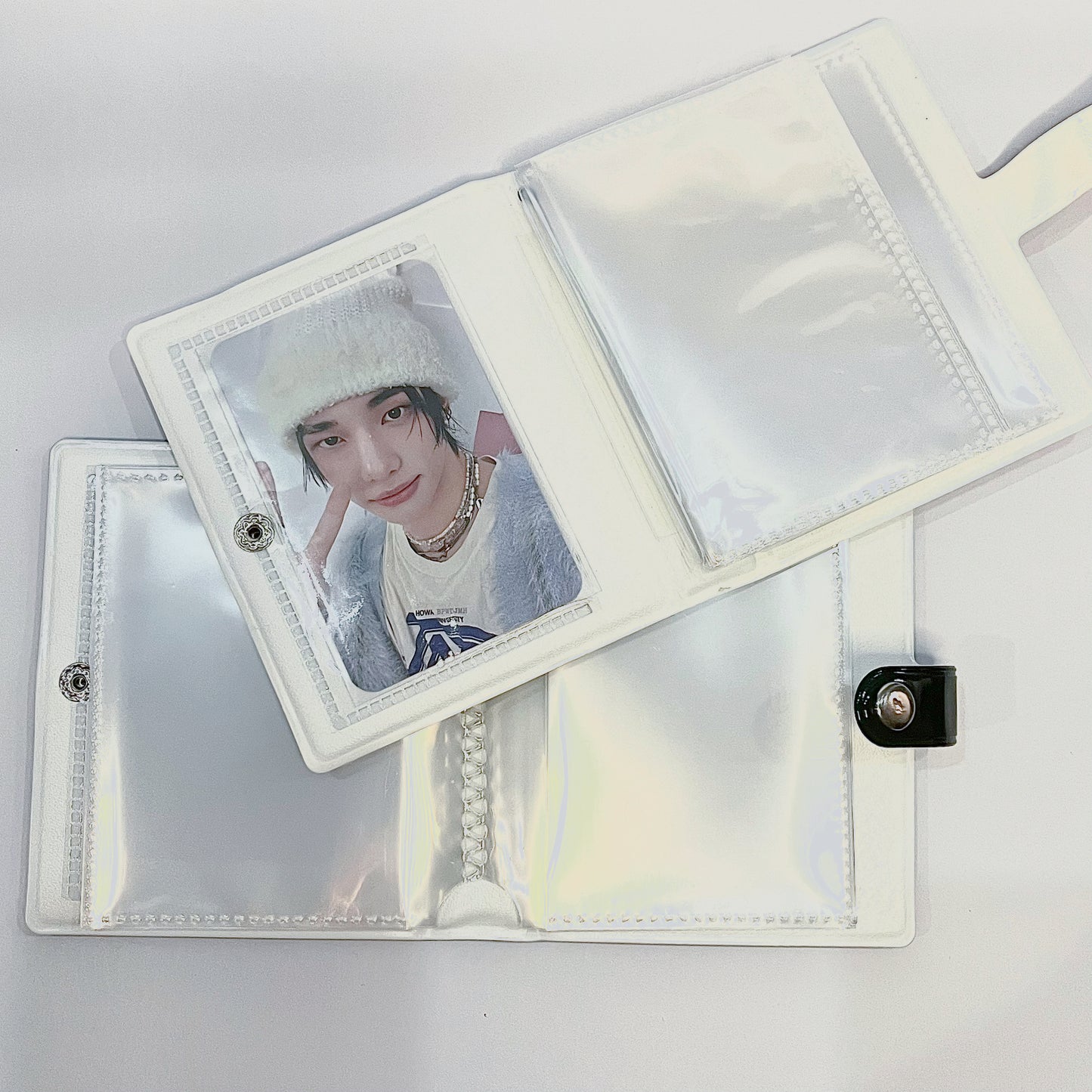 [021] Simple Star Design Photocard Album (1-grid) — Mirror Finish, 20 Pages