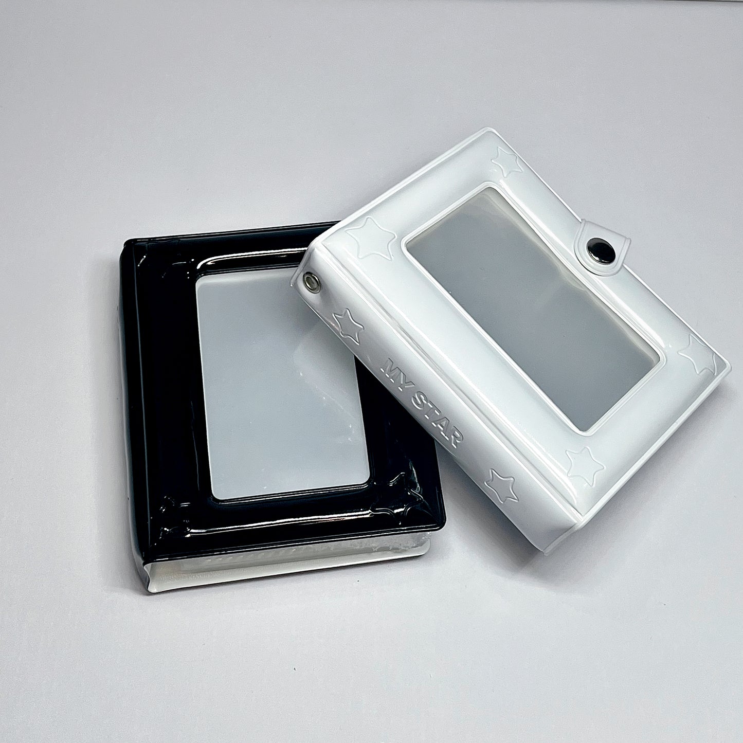 [021] Simple Star Design Photocard Album (1-grid) — Mirror Finish, 20 Pages