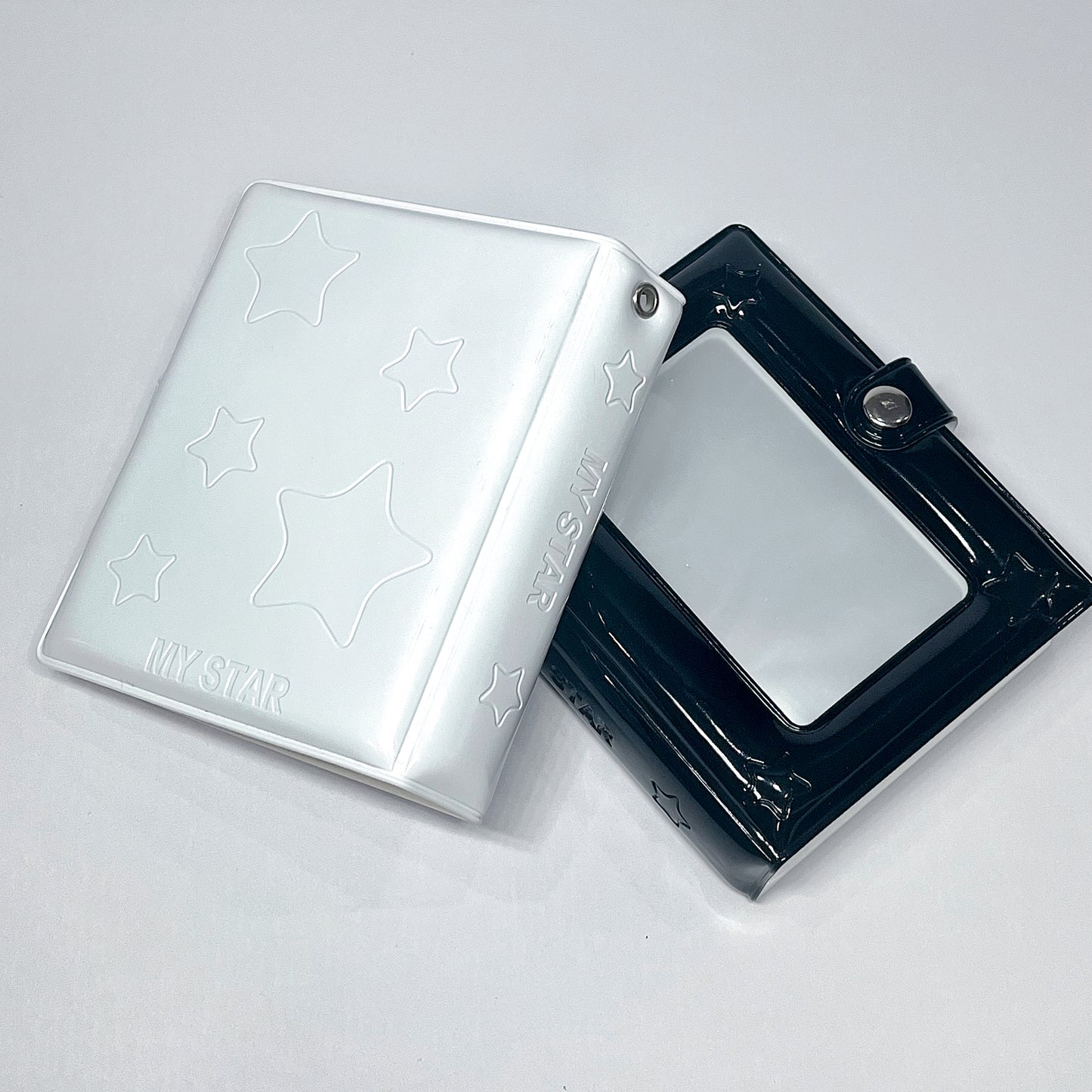 [021] Simple Star Design Photocard Album (1-grid) — Mirror Finish, 20 Pages