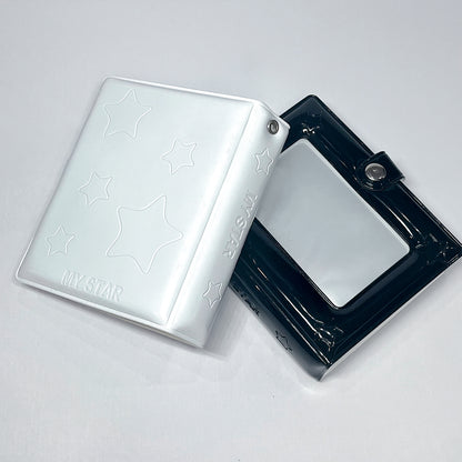 [021] Simple Star Design Photocard Album (1-grid) — Mirror Finish, 20 Pages