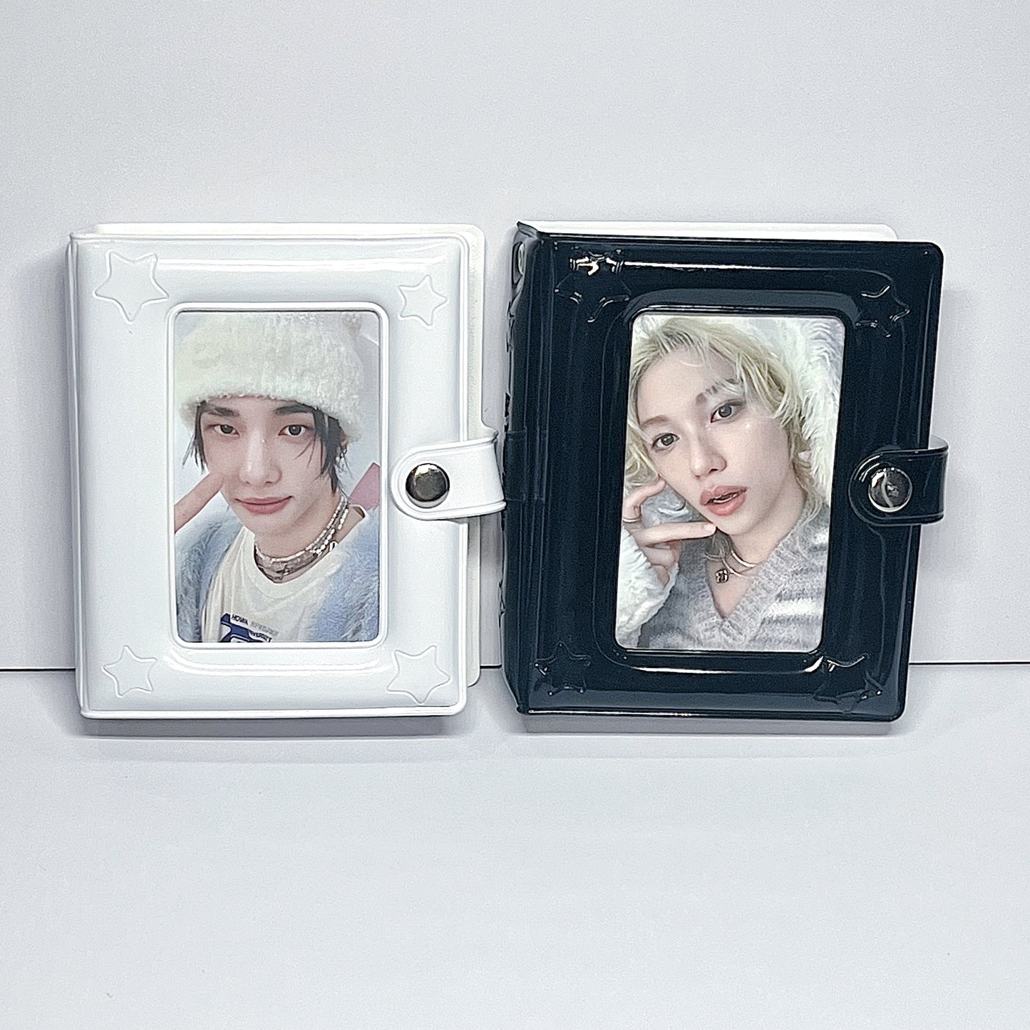 [021] Simple Star Design Photocard Album (1-grid) — Mirror Finish, 20 Pages