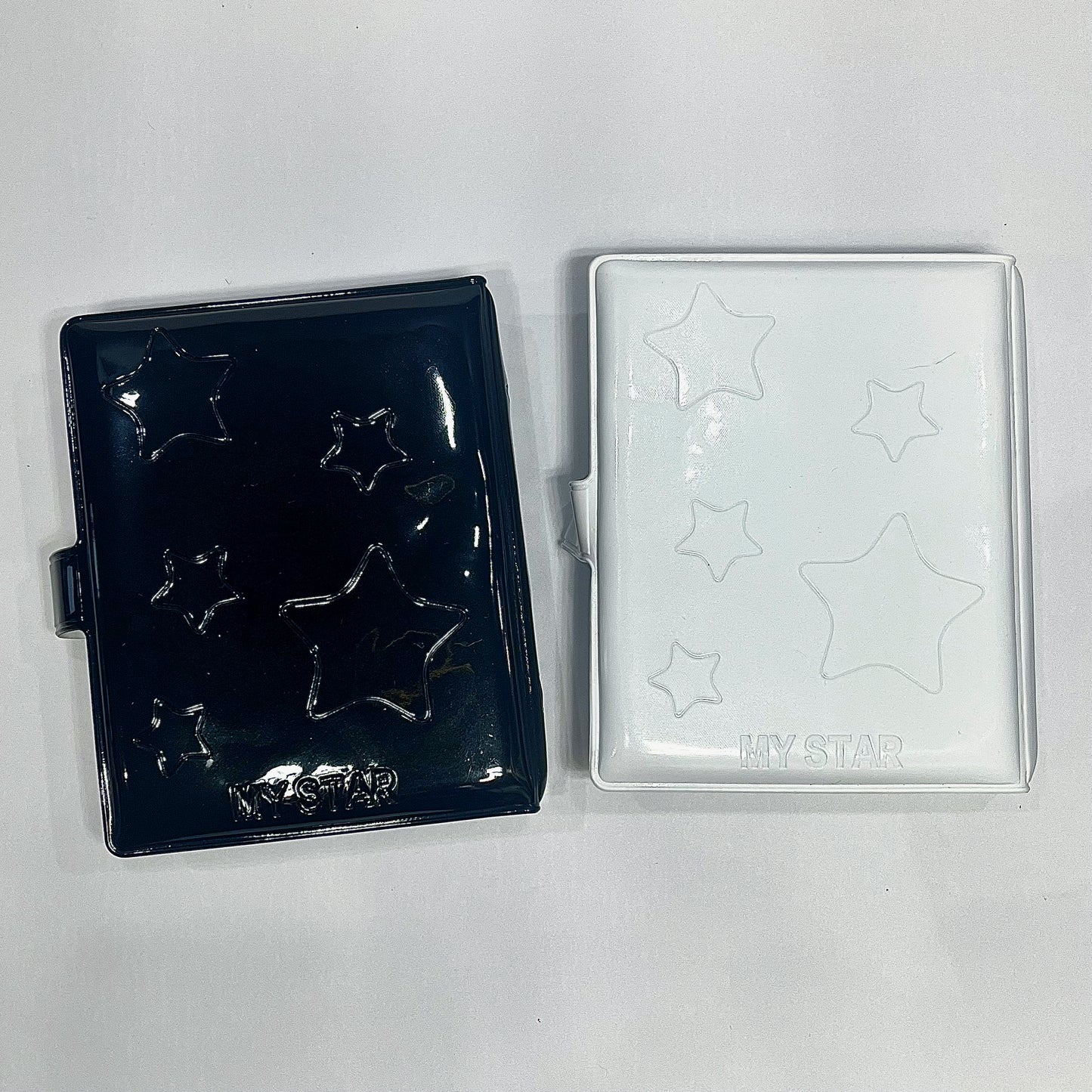[021] Simple Star Design Photocard Album (1-grid) — Mirror Finish, 20 Pages
