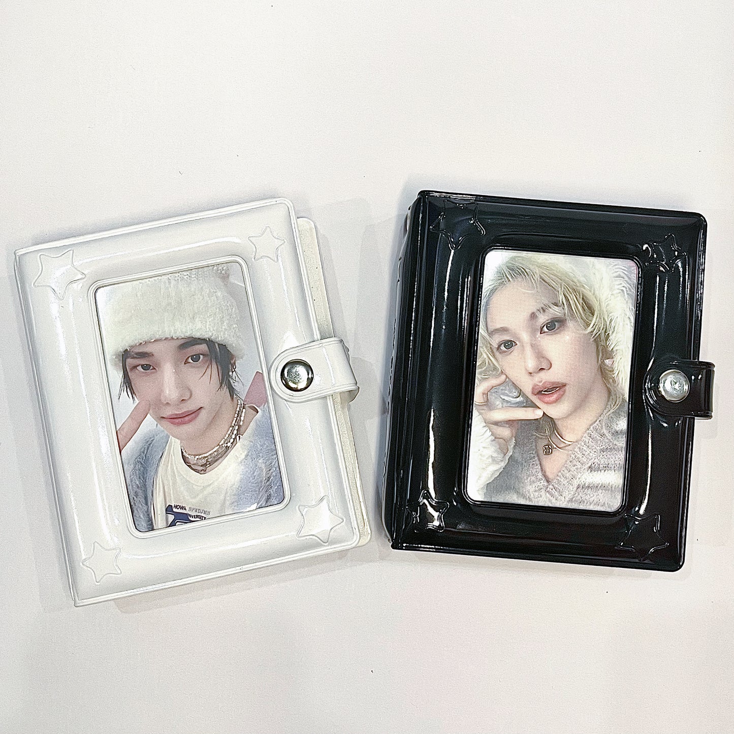 [021] Simple Star Design Photocard Album (1-grid) — Mirror Finish, 20 Pages