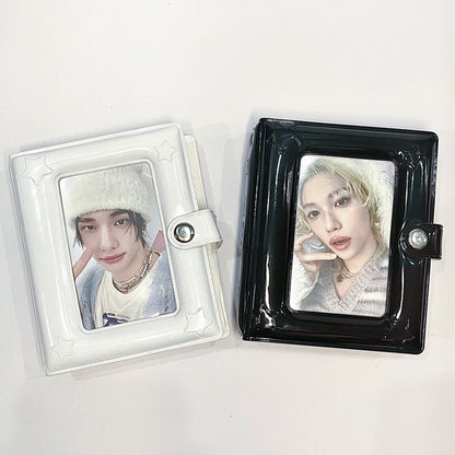 [021] Simple Star Design Photocard Album (1-grid) — Mirror Finish, 20 Pages