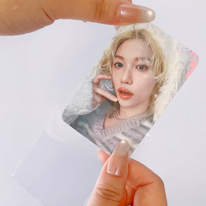 [023] Standard Photocard Protective Sleeves — 50/Pack (Clear, High-Protection)