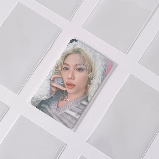 [023] Standard Photocard Protective Sleeves — 50/Pack (Clear, High-Protection)