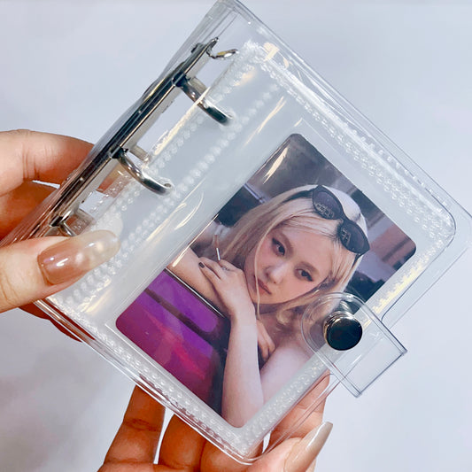 [026] Crystal Clear Transparent Photocard Album(1-grid) — 20 Pages