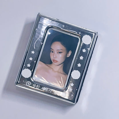 [028] Silver Stylish Envelope Design Photocard Album(1-grid) — 20 Pages
