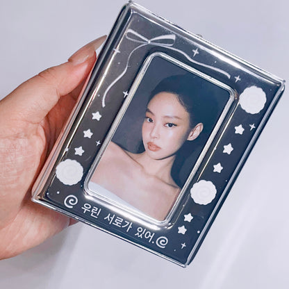 [028] Silver Stylish Envelope Design Photocard Album(1-grid) — 20 Pages