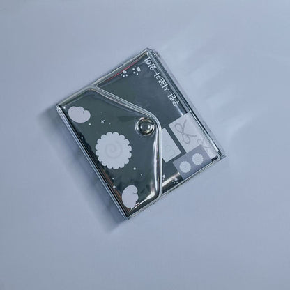 [028] Silver Stylish Envelope Design Photocard Album(1-grid) — 20 Pages