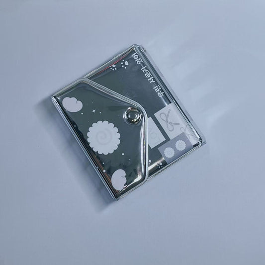 [028] Silver Stylish Envelope Design Photocard Album(1-grid) — 20 Pages