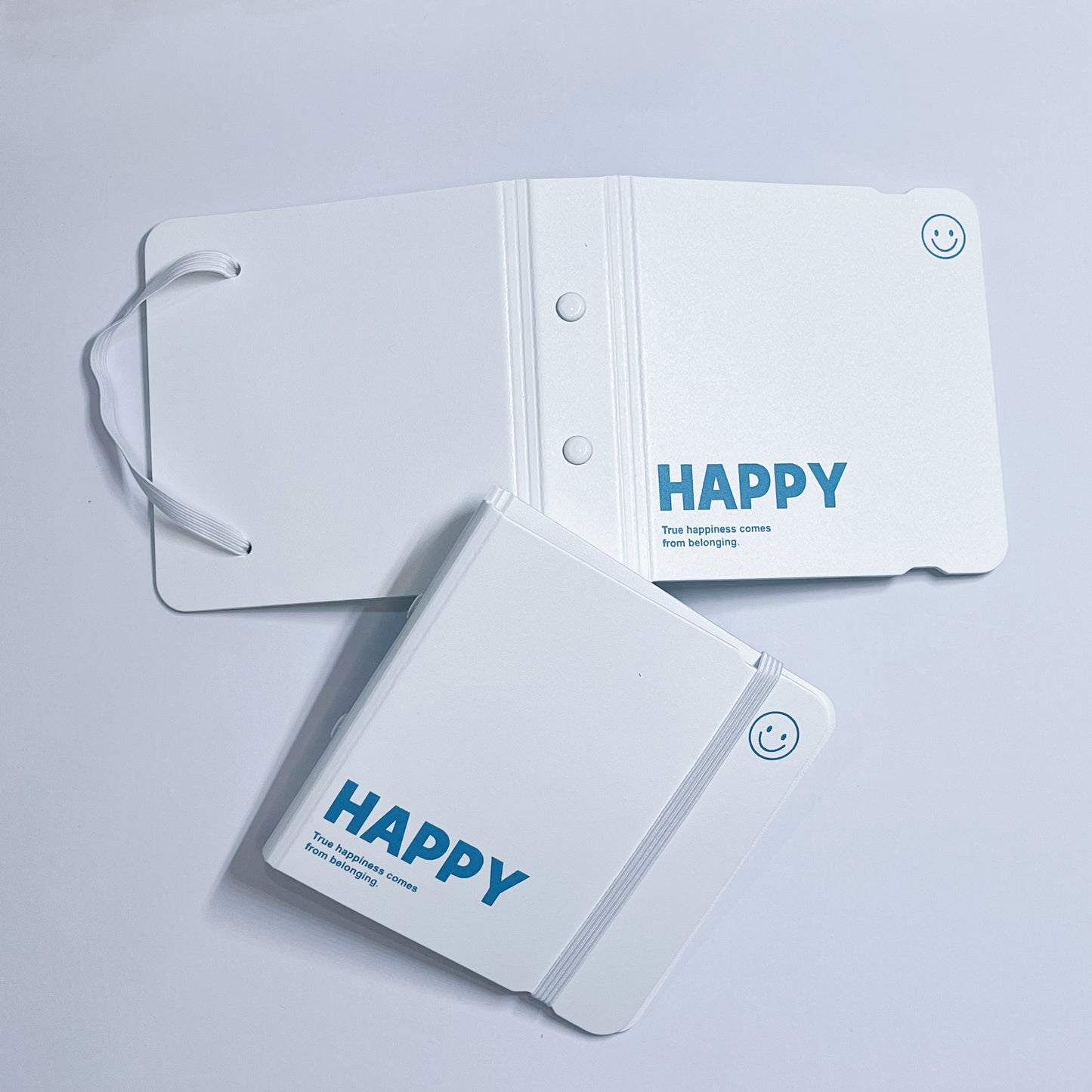 [029] Fresh "Smile" Photocard Album (1-grid) — White, Hard Shell, 20 Pages