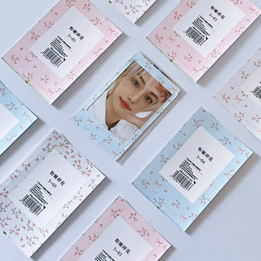 [033] Polaroid-Style Frame Stickers for Sleeves — Spring Floral Design