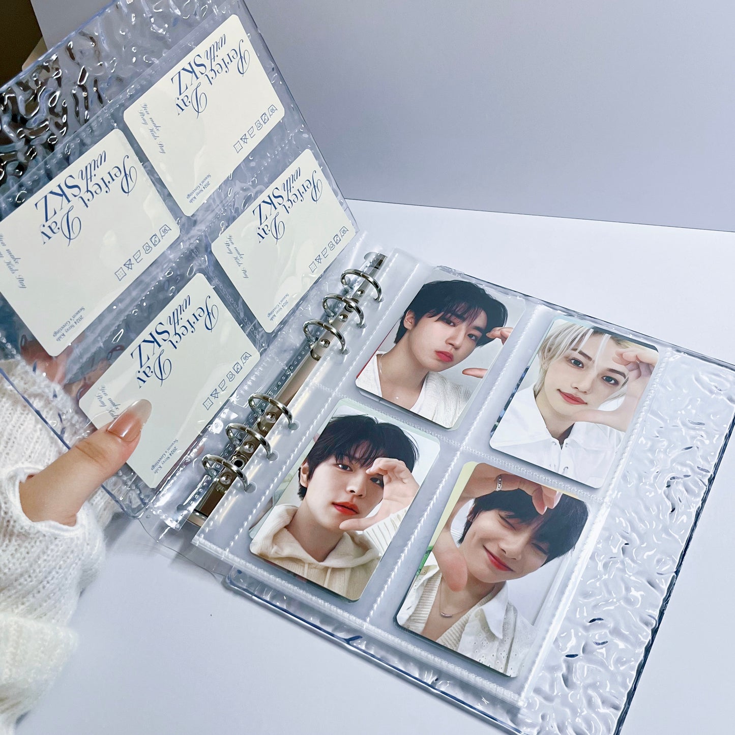 [037] A5 Photocard Binder — Crystal Clear Wave, Acrylic Cover