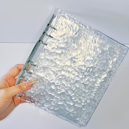 [037] A5 Photocard Binder — Crystal Clear Wave, Acrylic Cover