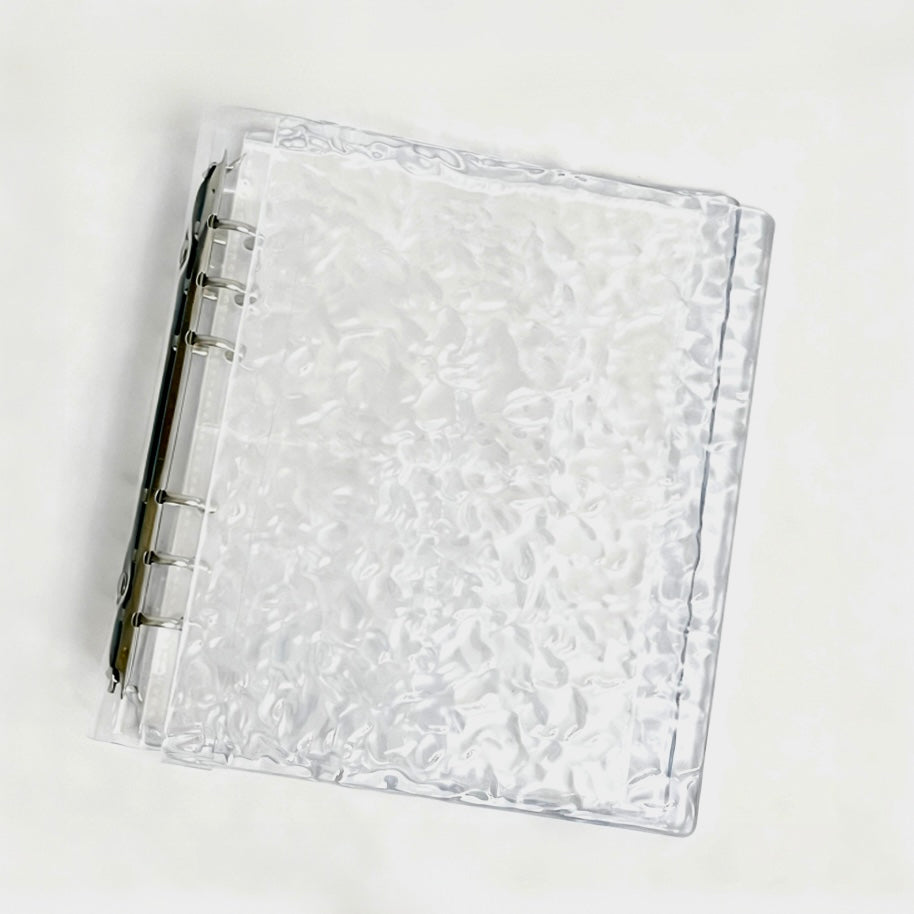 [037] A5 Photocard Binder — Crystal Clear Wave, Acrylic Cover