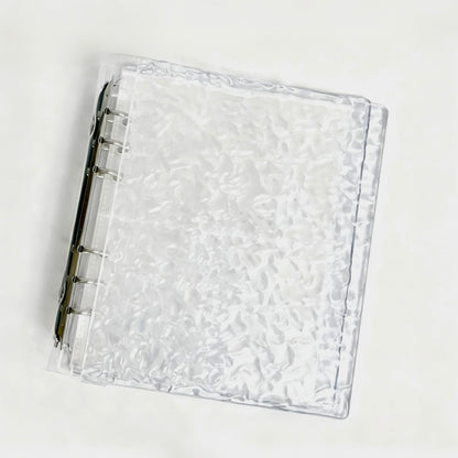 [037] A5 Photocard Binder — Crystal Clear Wave, Acrylic Cover