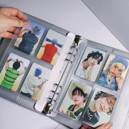 [039] A5 Photocard Binder — Sliver, Magnetic Clasp Closure