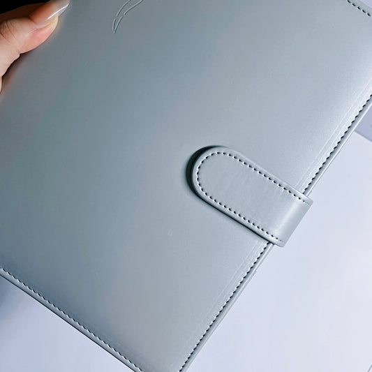 [039] A5 Photocard Binder — Sliver, Magnetic Clasp Closure