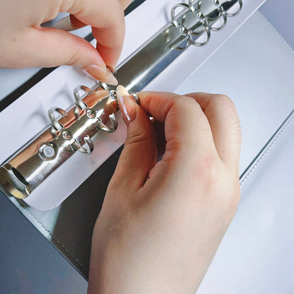 [039] A5 Photocard Binder — Sliver, Magnetic Clasp Closure