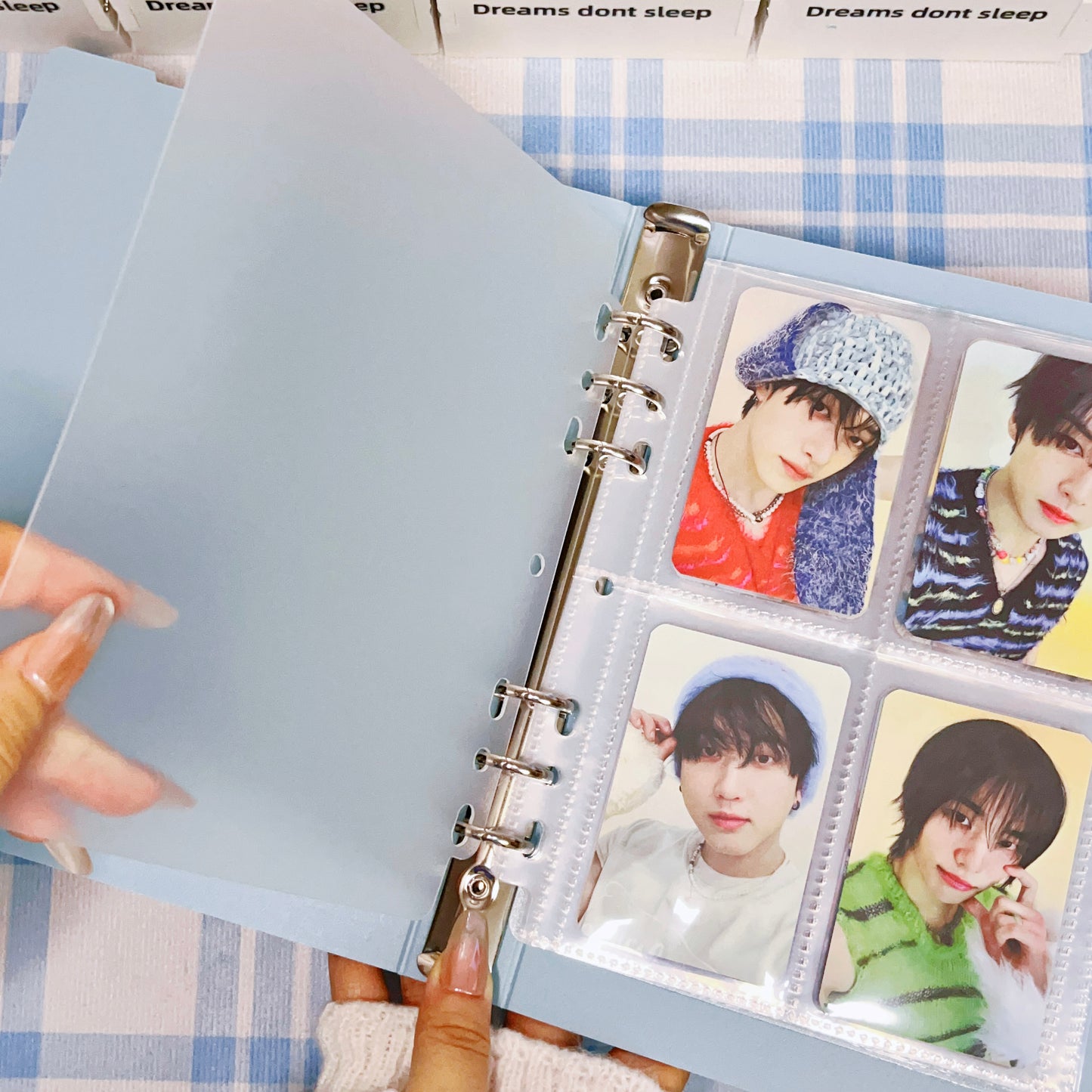 [040] A5 Photocard Binder — Pure Blue, High-Quality PP Cover