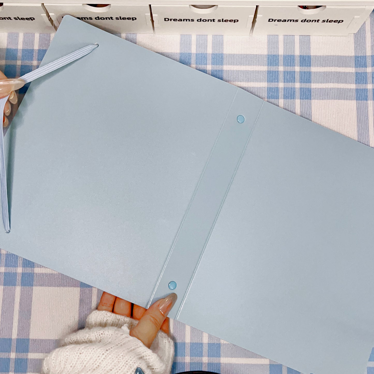 [040] A5 Photocard Binder — Pure Blue, High-Quality PP Cover