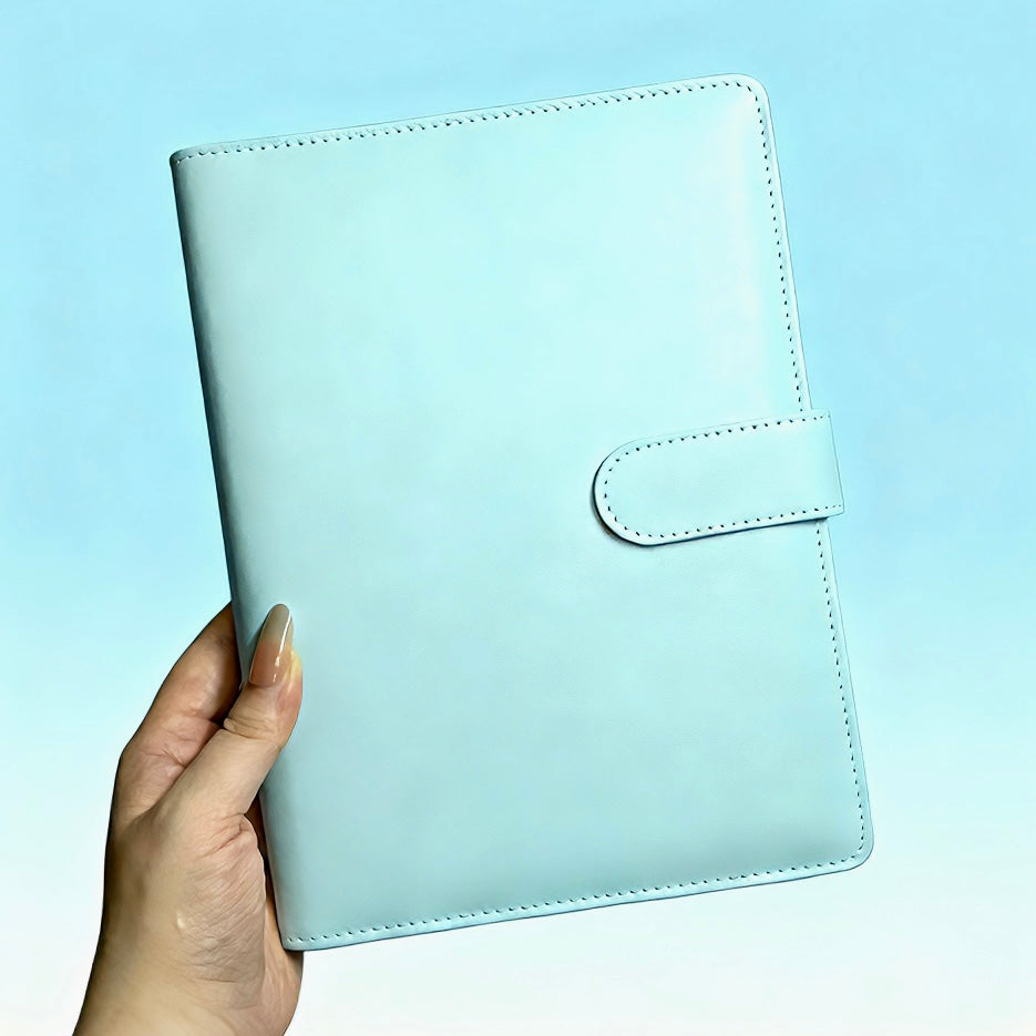 [038] A5 Photocard Binder — Sky Blue, High-Quality PU Cover