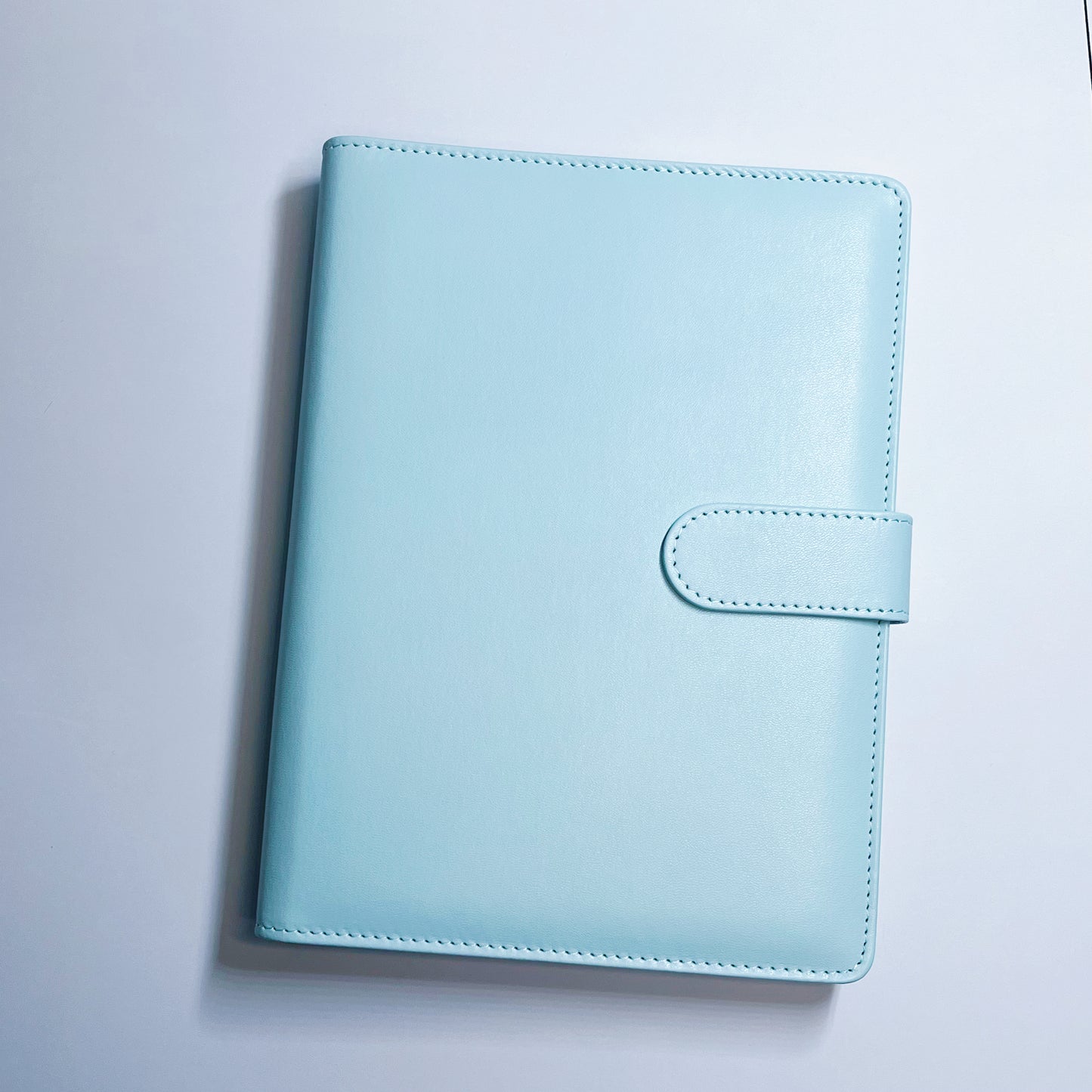 [038] A5 Photocard Binder — Sky Blue, High-Quality PU Cover