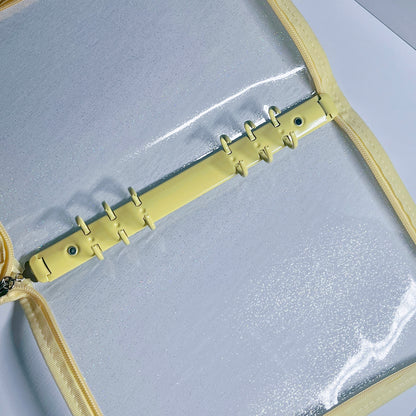 [041] A5 Zipper Photocard Binder — Clear PVC Cover with Colorful Edges