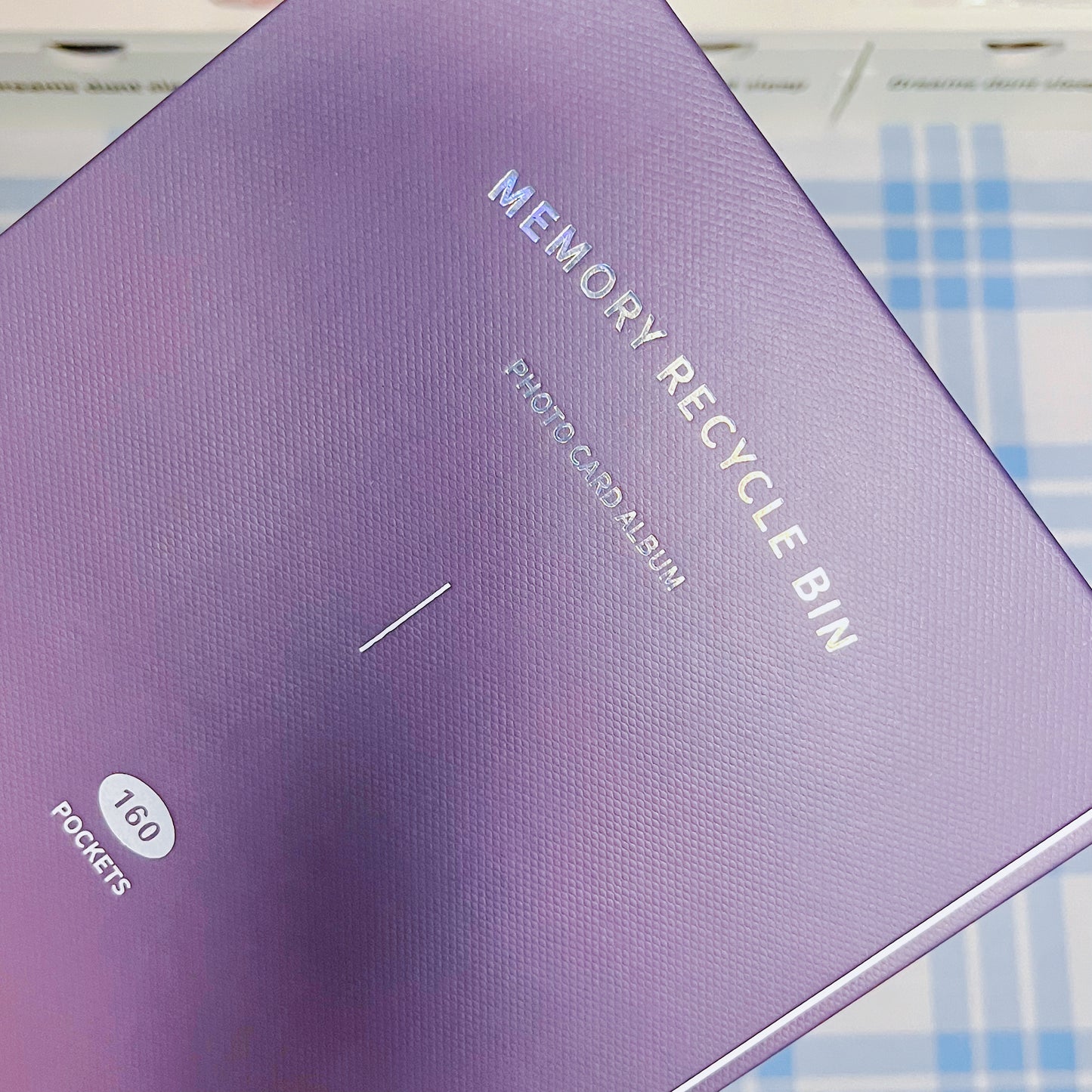 [048] A5 4-Pocket Album — Deep Blue Gradient, Paper Cover with Silver Foiling