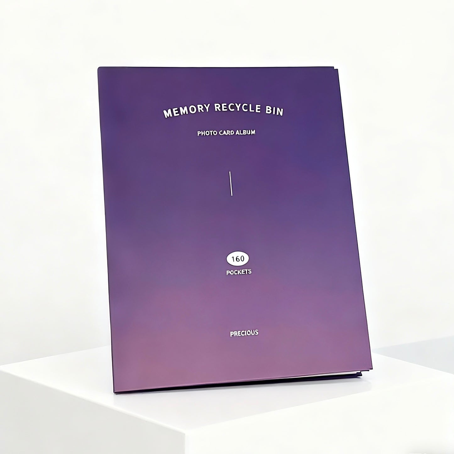 [048] A5 4-Pocket Album — Deep Blue Gradient, Paper Cover with Silver Foiling
