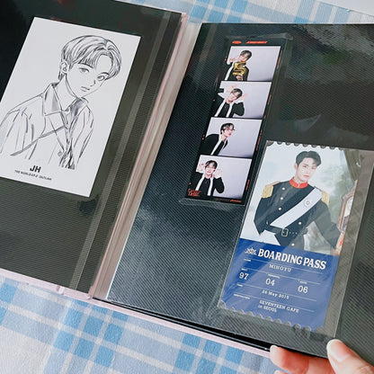 [050] Paste-in Photo Album — Pure Pink, Leather Cover with 20 Refillable Pages