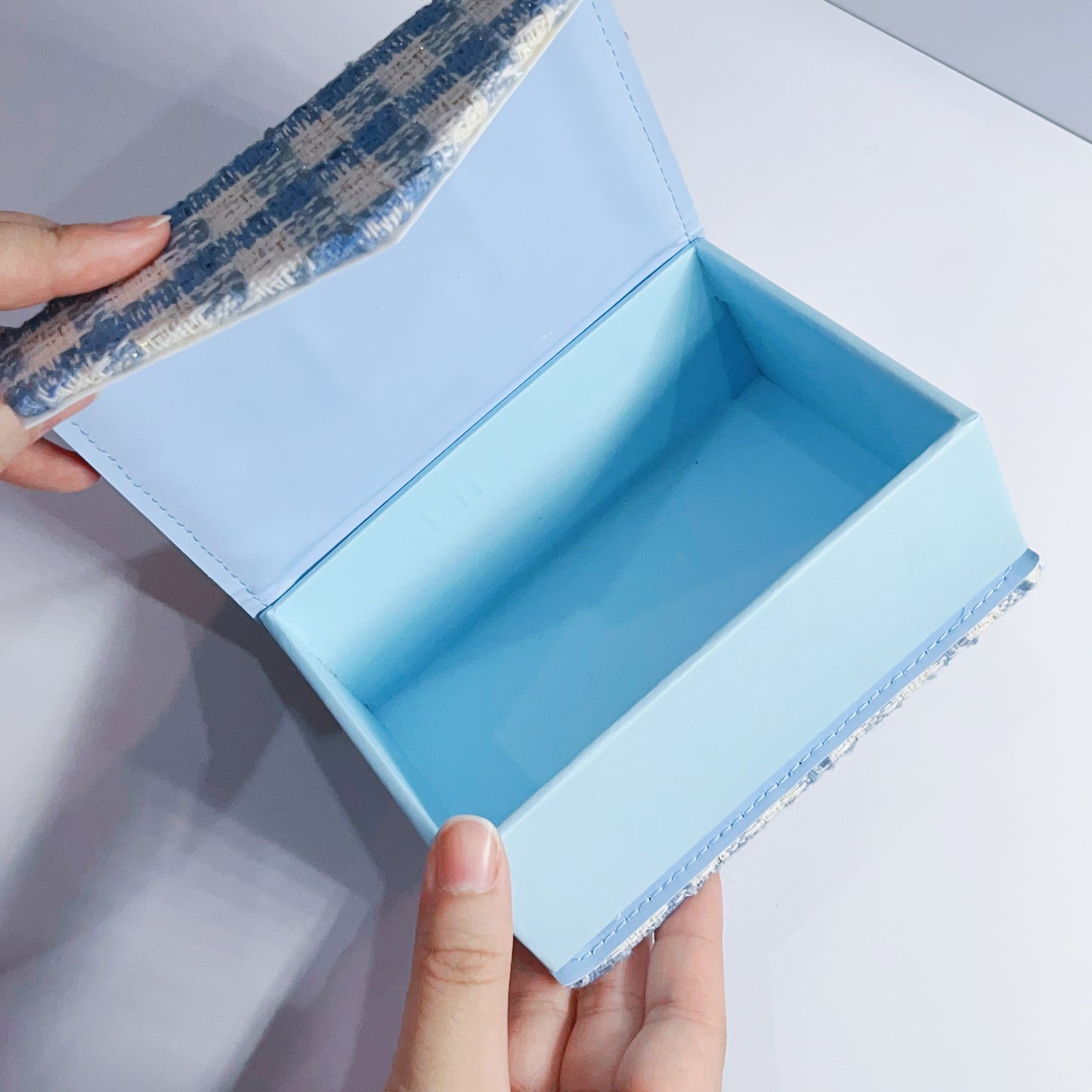 [052] Cute Photocard Storage Box — Tweed & Plush Style -3 Versions