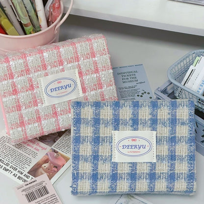 [052] Cute Photocard Storage Box — Tweed & Plush Style -3 Versions