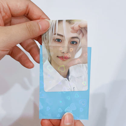 [053] Heart-shaped Holographic Sleeves — with Pastel Back