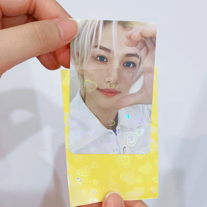 [053] Heart-shaped Holographic Sleeves — with Pastel Back