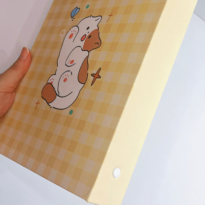 [054] A5 Photocard Binder — Cat Design with Full Wrap Magnetic Closure