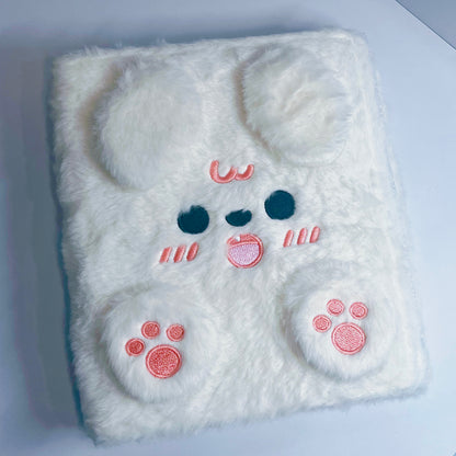 [059] A5 Plush Photocard Binder — Puppy & Pig Embroidery Design