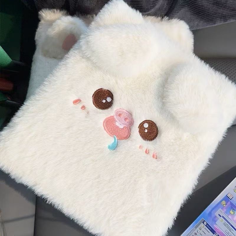 [059] A5 Plush Photocard Binder — Puppy & Pig Embroidery Design