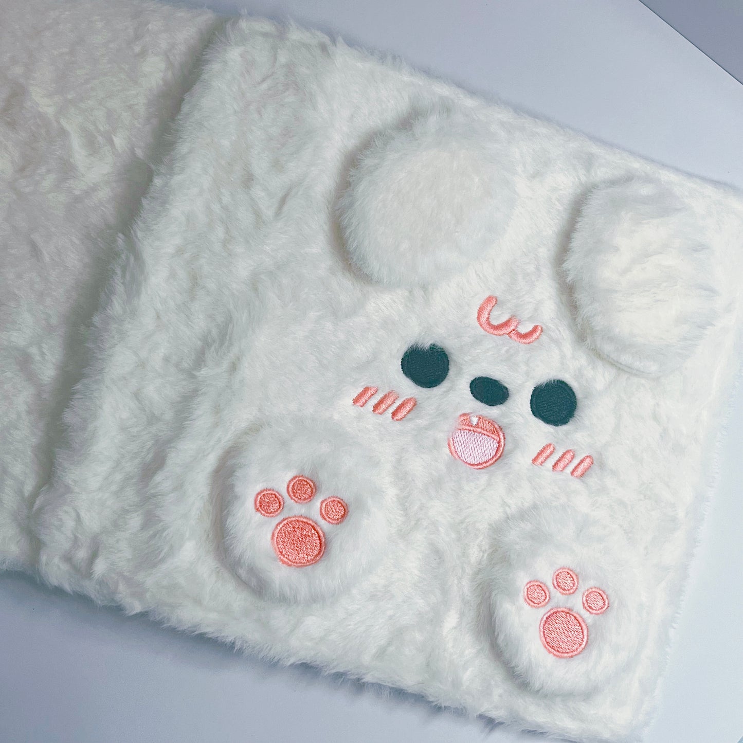 [059] A5 Plush Photocard Binder — Puppy & Pig Embroidery Design