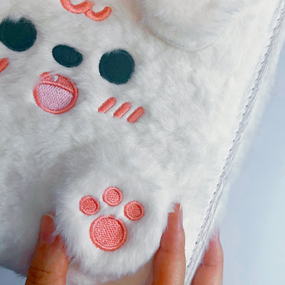 [059] A5 Plush Photocard Binder — Puppy & Pig Embroidery Design