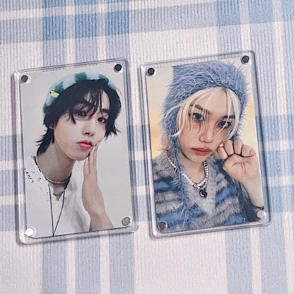 [063] Magnetic Acrylic Card Frame — with Strong Magnetic Back