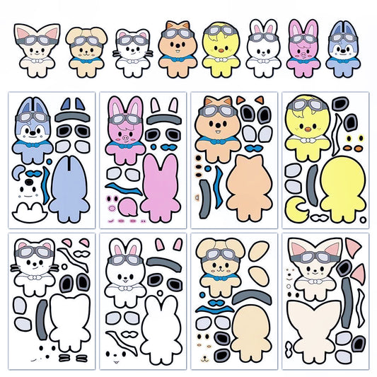 [062] SKZOO Playful Dress-Up Sticker Set