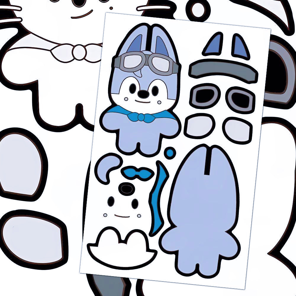 [062] SKZOO Playful Dress-Up Sticker Set